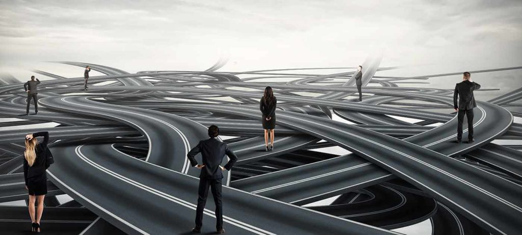 Avoir le choix : personnes devant des alternatives.