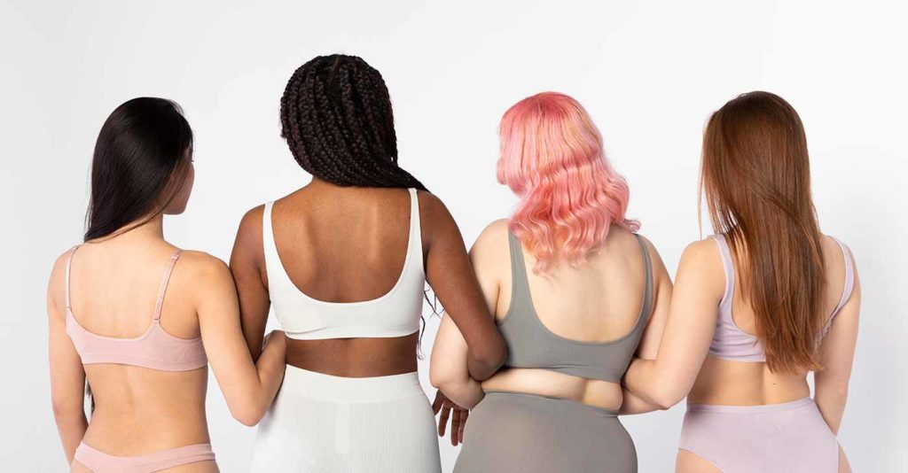 Femmes de différentes corpulences.