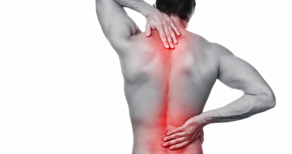 Lombalgie, mal de dos.