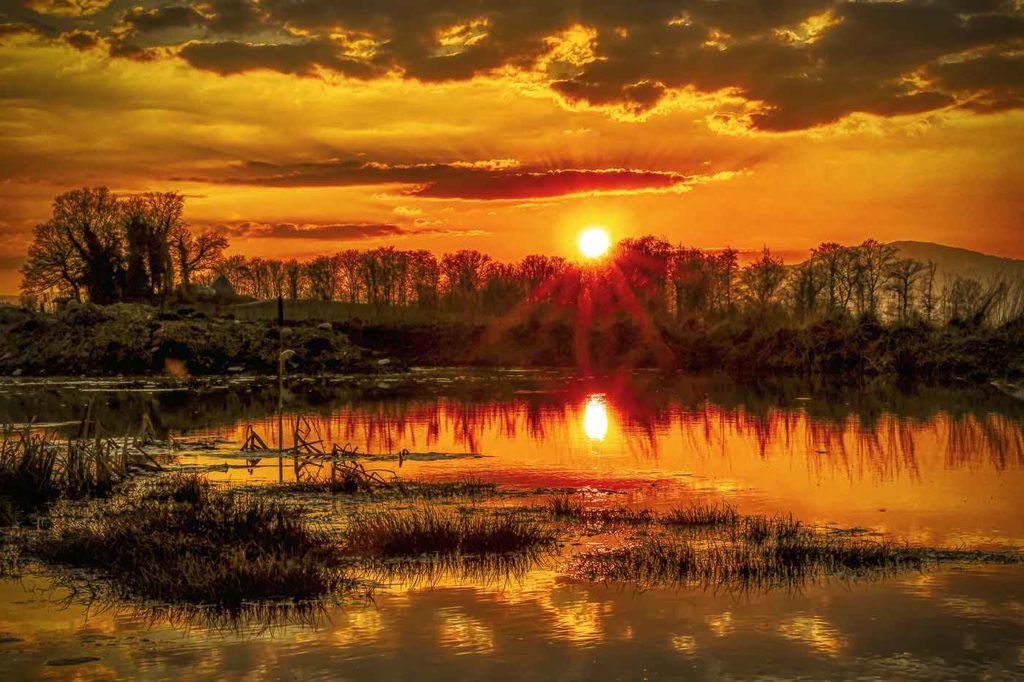 Coucher de soleil sur le lac - Nikola Petanjko, photographe suisse.