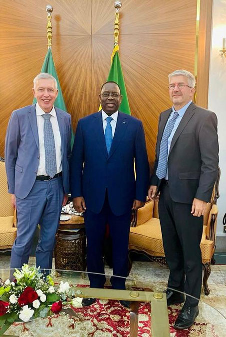 André Mermoud aux côtés du Président Macky Sall