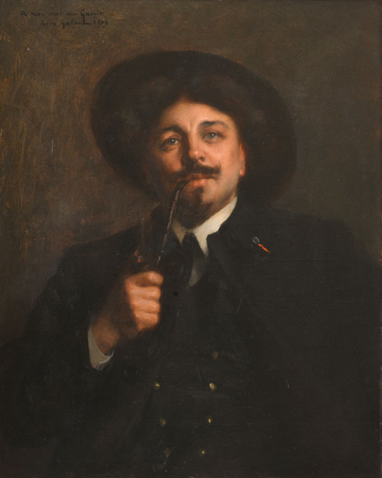 gasperi-peintre-portrait-peinture-homme-pipe