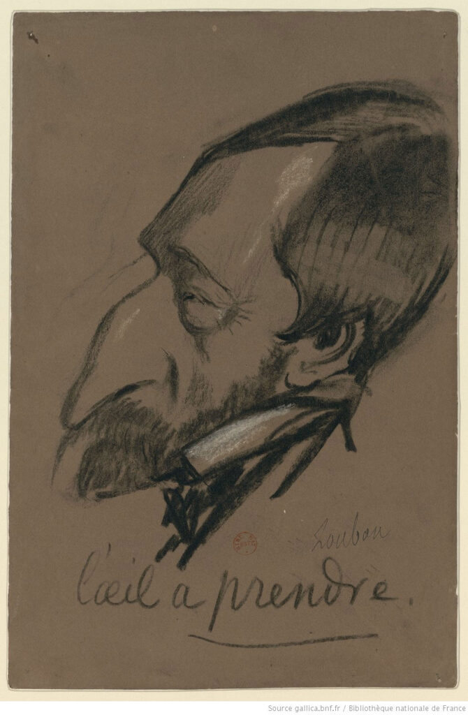 Emile-Loubon-caricature-par-Nadar