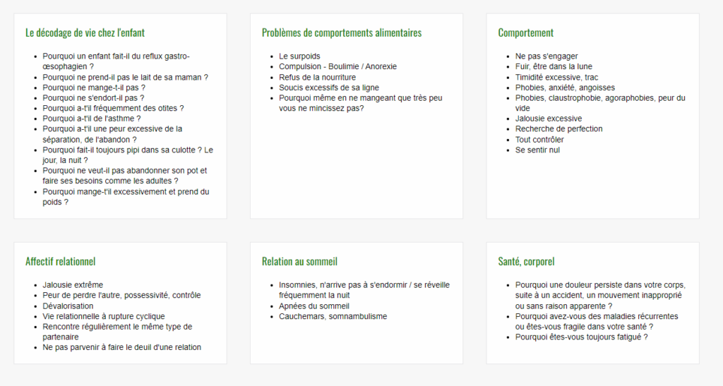 programme decodage de vie
