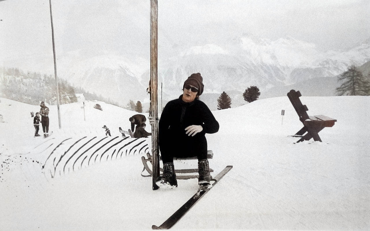 JohnLennonàStMoritz-Janvier1965