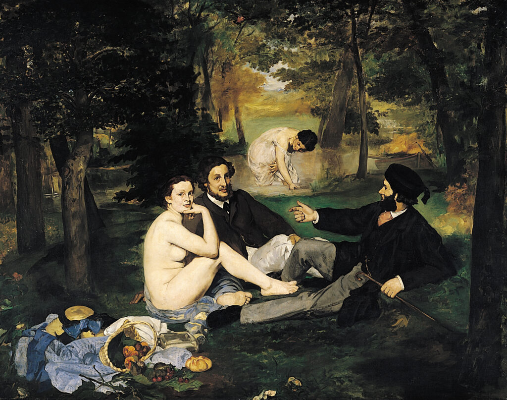 Tableau d'Édouard Manet-Le_Déjeuner sur l'herbe