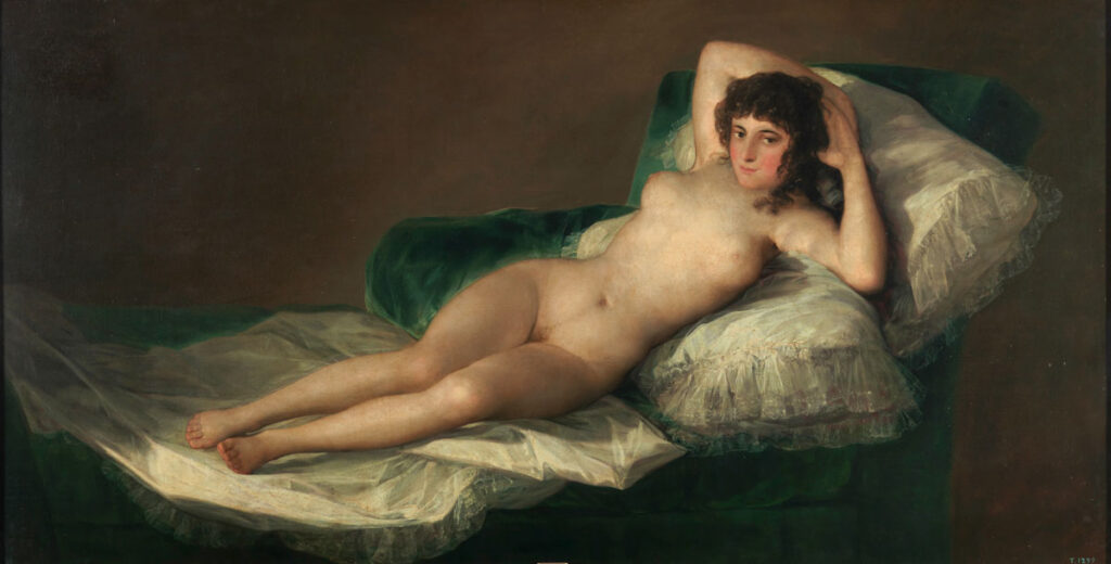 une peinture de Goya, la Maja Desnuda