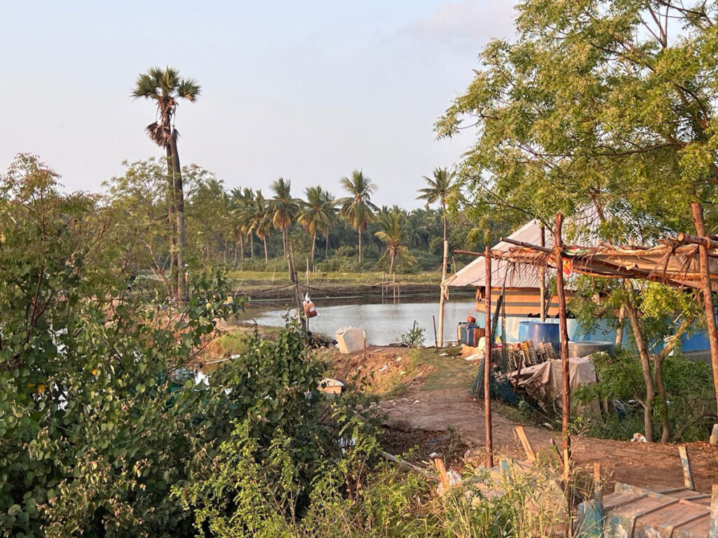 Le village de pêcheurs où vit la petite Neela en Inde