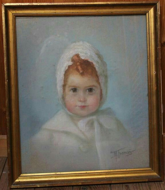 Mathilde Francès, portrait d’enfant au pastel
