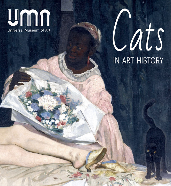 Affiche d'exposition "Les chats dans l'histoire de l'Art"