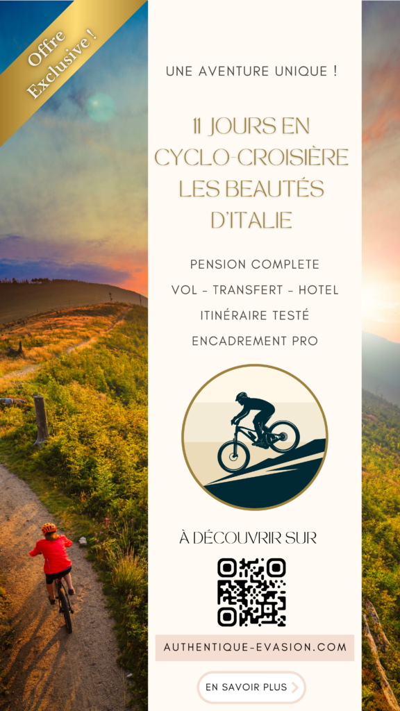 Bannière voyage vélo CFC avec En savoir plus format story instagram