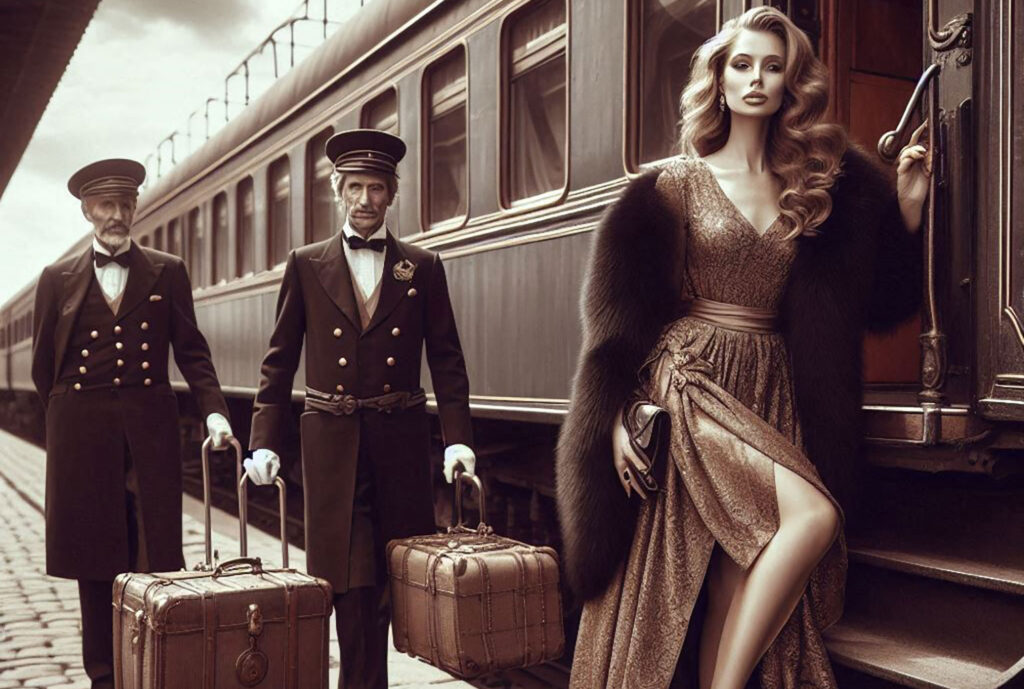 La duchesse entre dans l'Orient-Express