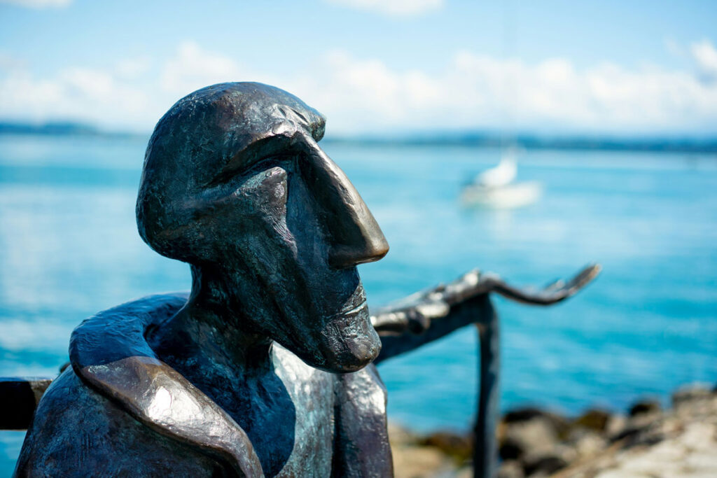 Une statue à Neuchâtel