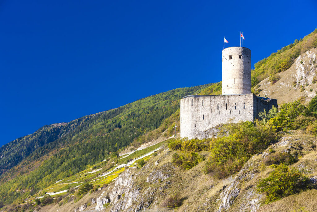 Le château de la Batiaz,Martigny,Suisse
