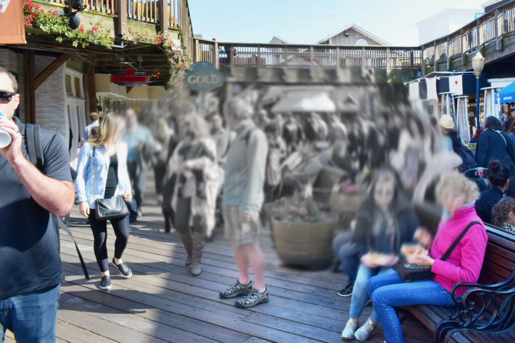 Champ de vision obscurci au centre