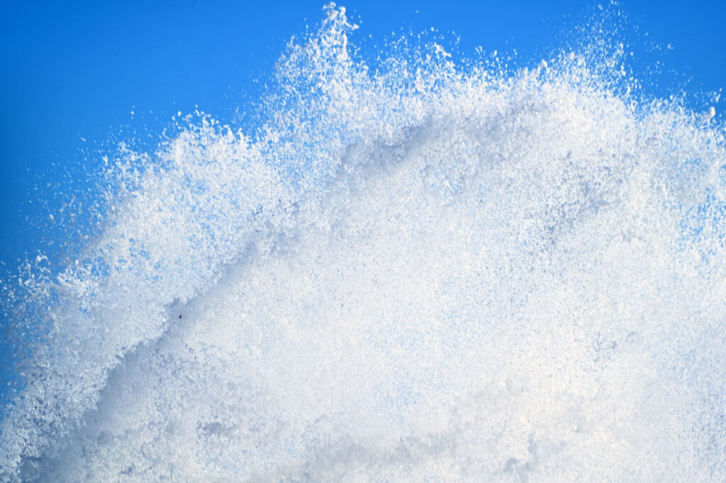 De l'eau en plein éclat