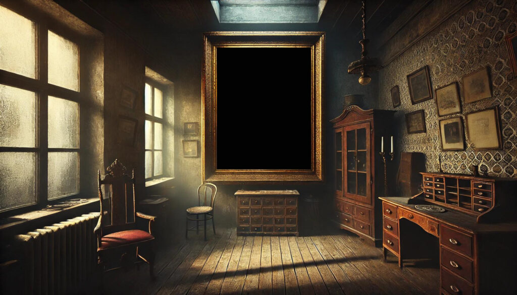 Le tableau mystérieux accroché au mur