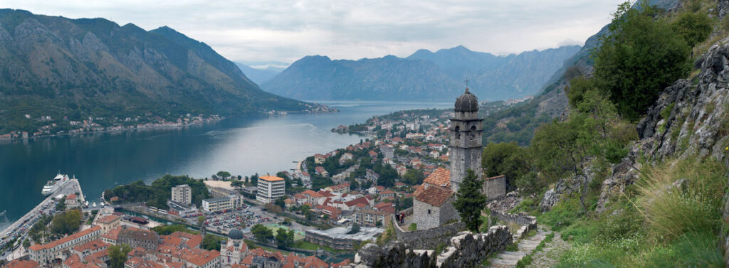 Paysage de Kotor en Croatie