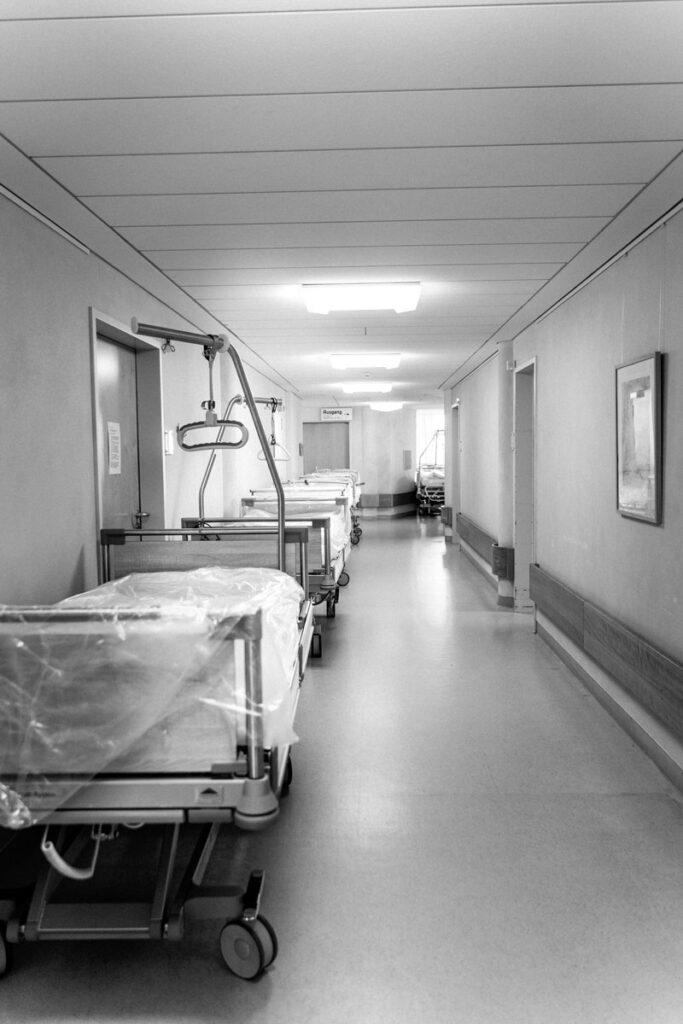 Couloirs d'un hôpital