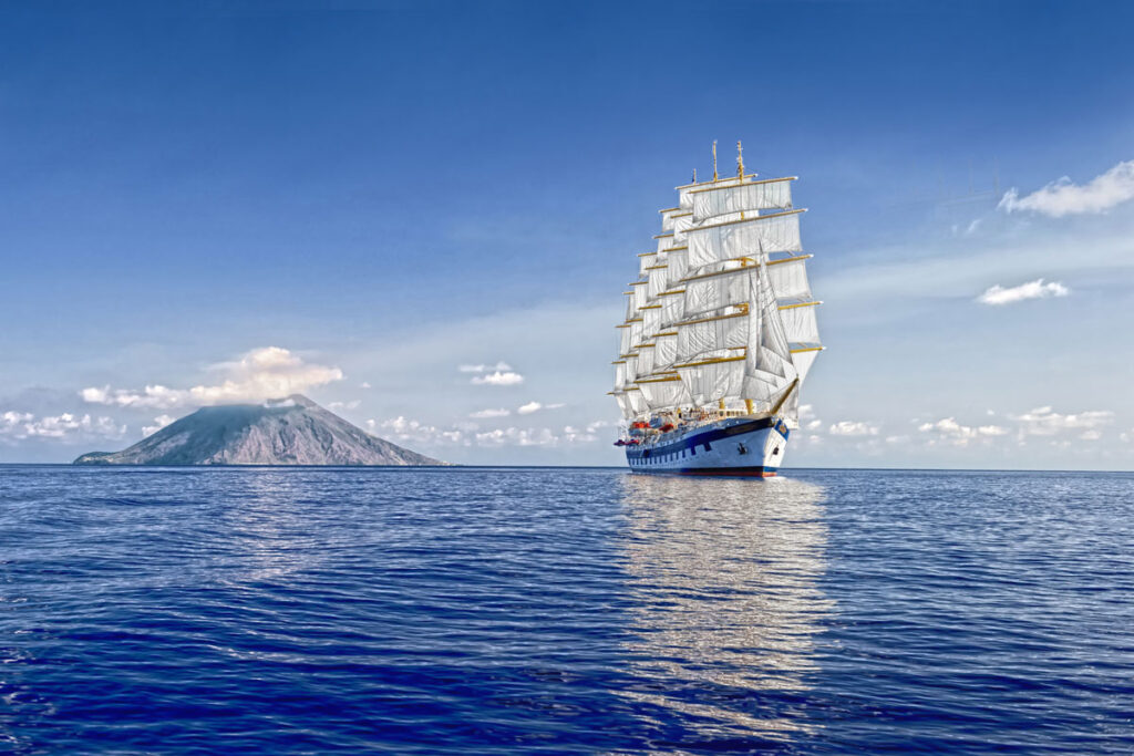 Le voilier Royal Clipper en mer