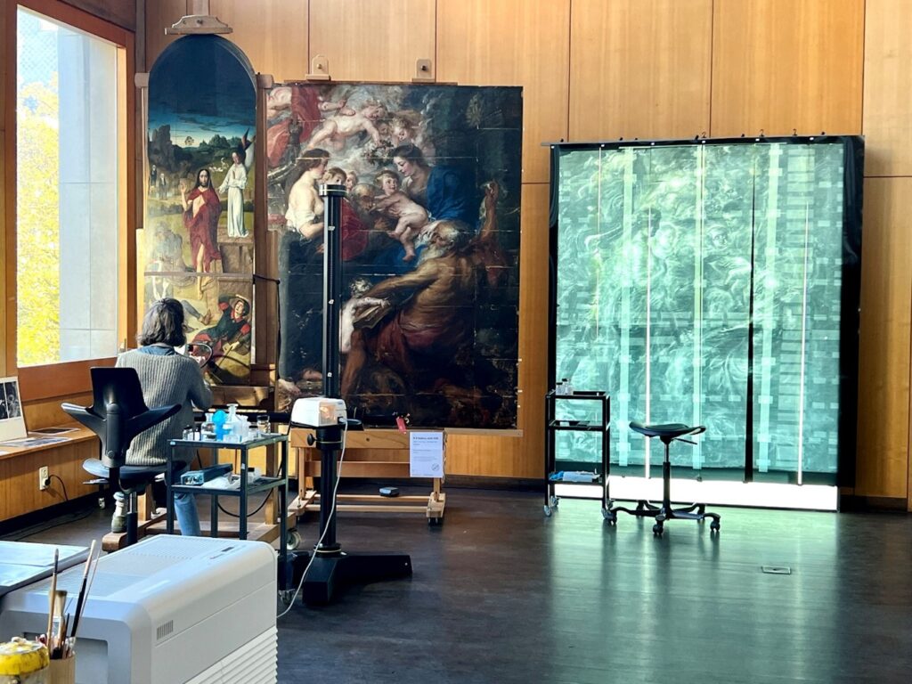 Scientifique restaurant une oeuvre de Rubens