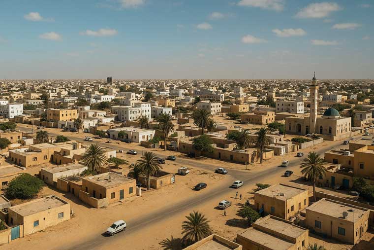 Nouakchott la capitale.